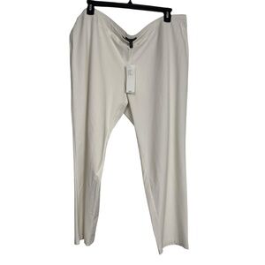 Eileen Fisher Washable Stretch Crepe Pants Womens Plus 3X Pull-On Slim Straight